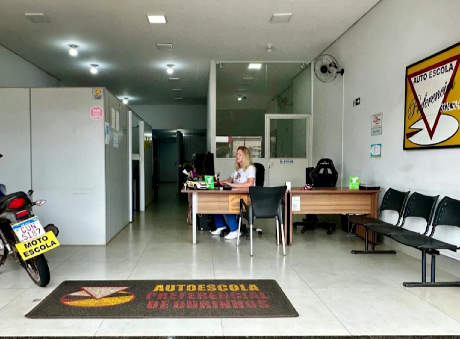 Recepção da Autoescola Preferencial